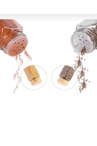 Amentes 120 ml Capacity - Bamboo Spice Bowl with Corner Spreader and Head