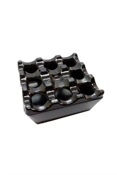 Mu Art Square Ashtray with Grid Royaleks-Ra-646