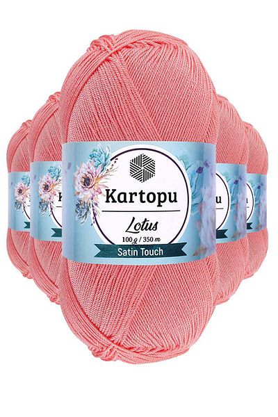 Kartopu 5 τεμάχια Lotus Bikini Bustier Μπλούζα Διχτυωτό νήμα K766 Rose Pink