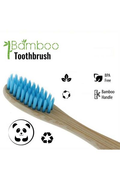 Bambu Blue Bamboo Toothbrush