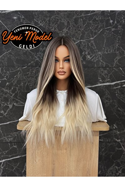 Fenomen Peruk Platin Röfleli Dalgalı Peruk Model