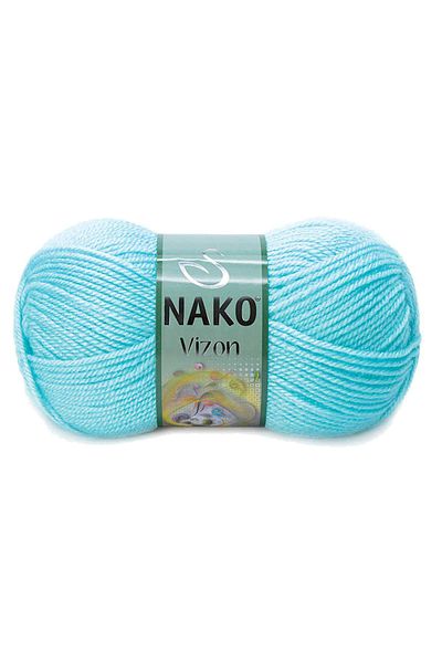 NAKO Mink Premium 5 Pieces Acrylic Hand Knitting - Thread Wool, Color No:10535, Light Turquoise