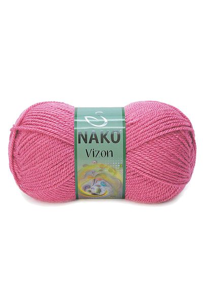 NAKO 5 τεμάχια Mink Premium Ακρυλικό Πλεκτό Μαλλί Χέρι Χρώμα Νο: 180 Dry Rose