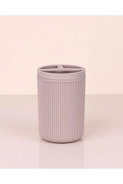 costurera Striped Round Toothbrush Holder