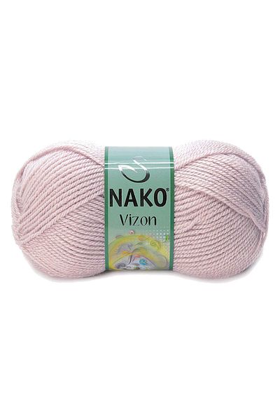 NAKO Vizon Premium 5 τεμάχια ακρυλικό πλεκτό χειρός - μαλλί κλωστής Χρώμα No:318 Rose Buds