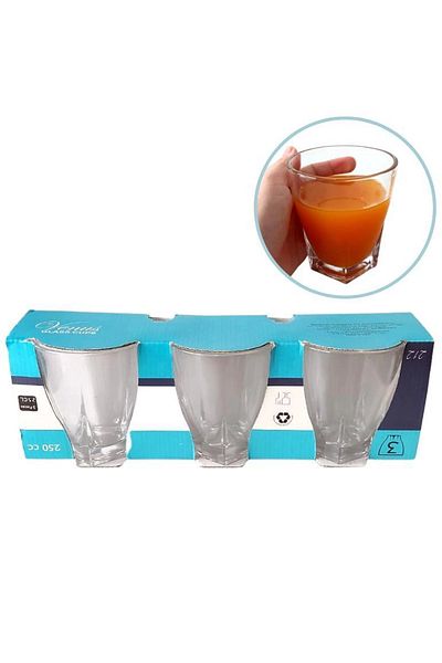 Rasanet Venus 3-Pack Water Glass 250ml Royaleks-212