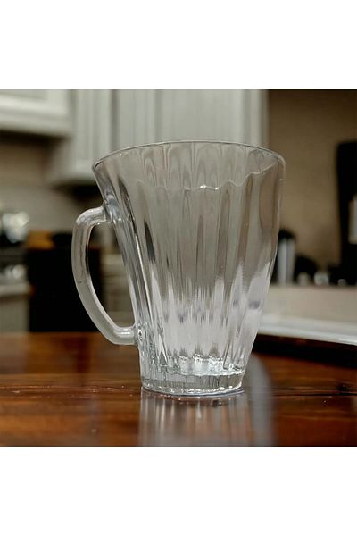 Rasanet Moza Mug 6-Piece Glass with Handle Royaleks-G-210