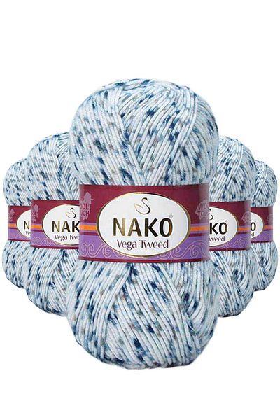 NAKO Vega Tweed Premium 5 τεμαχίων ακρυλικό πλέξιμο στο χέρι - μαλλί κλωστής Νο: 31924