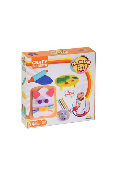 Sunman 02016 Crafy Dough Work Play Dough Set 200 Gr. 6 Pieces