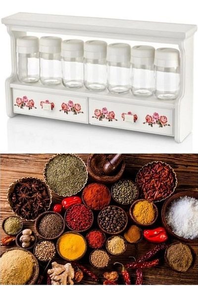 Özmet Luxury 7-Piece Drawers Spice Set