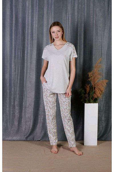 BAŞAKSU COLLECİTON Set pijamale din bumbac BASAKSU - 2321