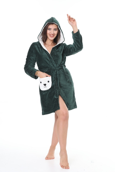 mervemoda Women's Ultrasoft Dressing Gown - Comfortable and Stylish