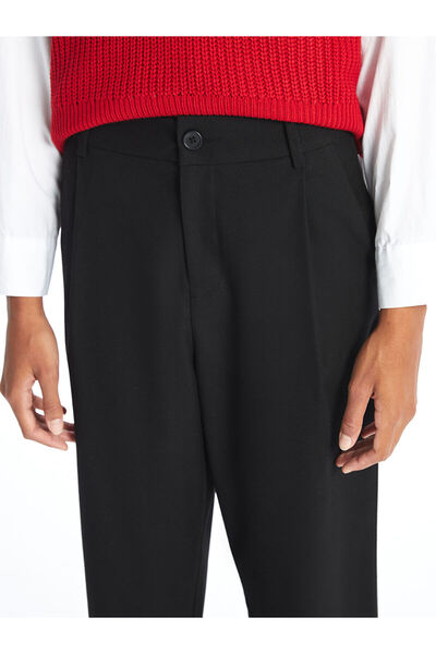 LC Waikiki Black Loose Fit Women's Trousers