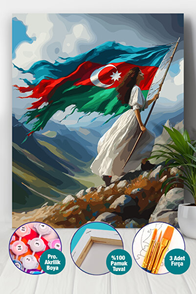 Picasso World Hobby Art Sayılarla Boyama Numaralı Tuval Seti Fırça Boya Dahil...