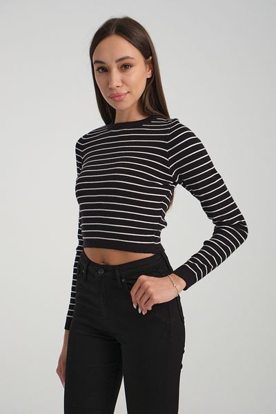 jöns since 1997 Pulover de damă cu dungi Lycra Crop Body