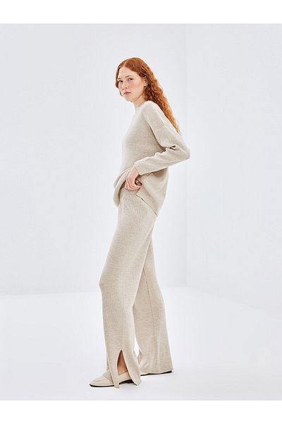 LC Waikiki Women's Knitwear Trousers with Elastic Waist