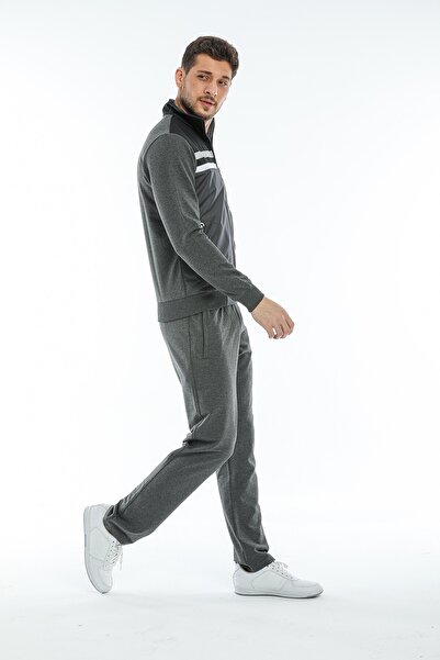 BESSA Men's Gray Tracksuit Set