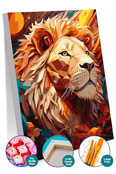 Picasso World Hobby Art Sayılarla Boyama Numaralı Tuval Seti Fırça Boya Dahil...