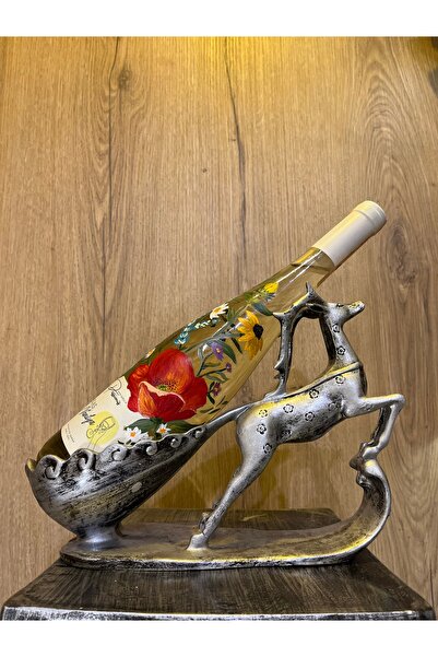 Ephesus Hediyelik Geyikli Deforatif Şaraplık