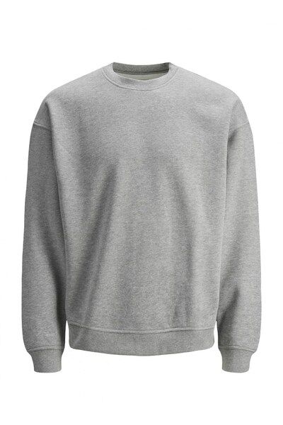 Jack & Jones جاك&amp; سويت شيرت رجالي أبيض برقبة دائرية من جونز جوربرينك