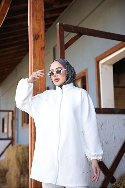 Kitty Homewear White Stone Scuba Set