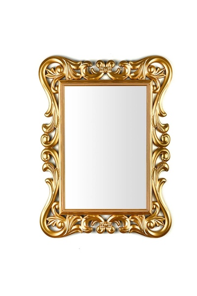 Altıntepe Dekoratif Küçük Kare Ayna Gold 54*67