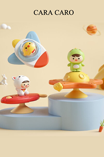 CARA CARO 3'lü Vantuz Spinner Oyuncak Bebekler için Duyusal Oyuncaklar Banyo ...