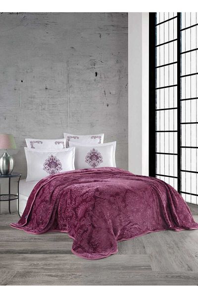 Ecosse Agossa 6 Piece Dowry Blanket Set with Cotton Sheets
