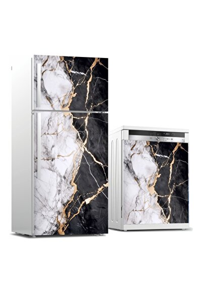 RENKLİ HOBBY Buzdolabı Ve Bulaşık Makinası Kapağı Kaplama Sticker - Kapak Fol...