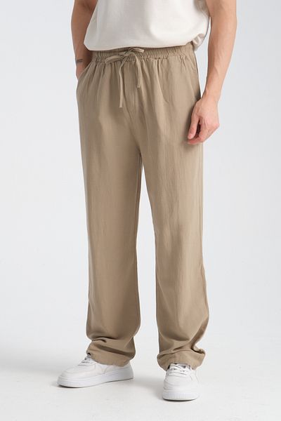 Redline Άνετο λινό ανδρικό παντελόνι - Saga Baggy Fit