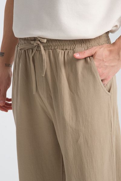 Redline Άνετο λινό ανδρικό παντελόνι - Saga Baggy Fit