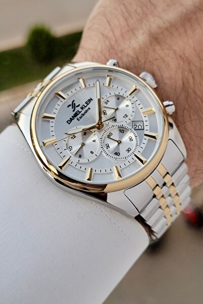 Daniel Klein Gold Gri Renk Ayarlanabilir Kordonlu Fonksiyonlu Erkek Kol Saati...