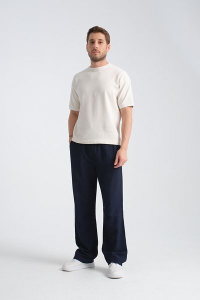 Redline Удобен ленен мъжки панталон - Saga Baggy Fit
