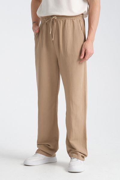 Redline Άνετο λινό ανδρικό παντελόνι - Saga Baggy Fit