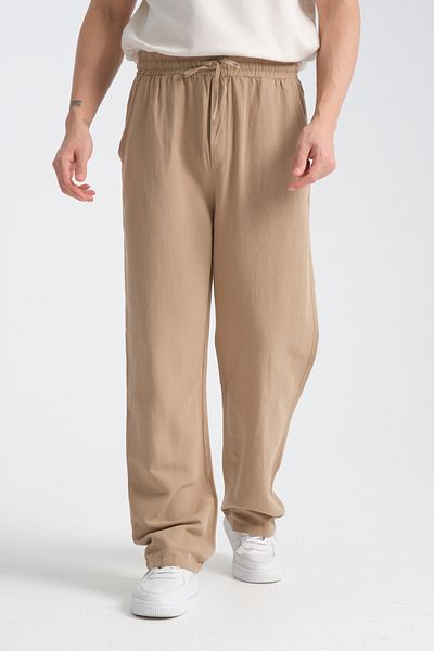 Redline Άνετο λινό ανδρικό παντελόνι - Saga Baggy Fit