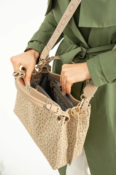 JP POLO Women's Original Just Polo 3-Compartment Adjustable Long Strap Hand and Shoulder Bag Size 31 * 30 cm