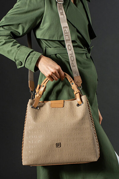 Just Polo Women's 3 Compartments Adjustable Long Strap Hand and Shoulder Bag ...