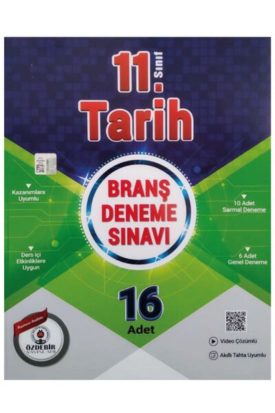 ÖZDEBİR YAYINEVİ Özdebir Yayınları 11.Sınıf Tarih 16 Branş Deneme Sınavı