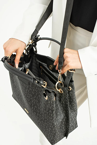 JP POLO Women's Original Just Polo 3-Compartment Adjustable Strap Shoulder Bag & Wallet Combination Size 31*30 cm