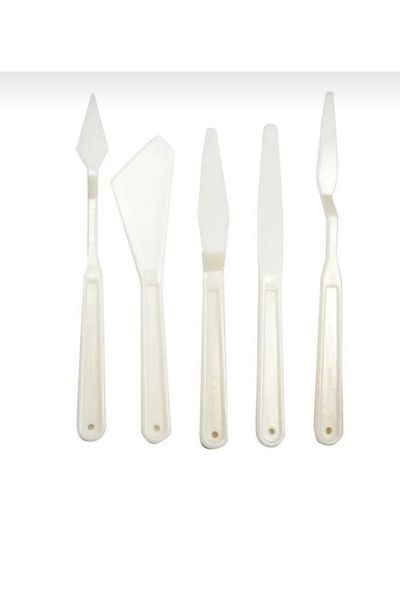 BGA Plastic Spatula Set of 5 Clay Sculpture Ceramic Pie Forming Set