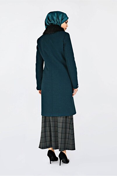 Alvina Пальто 9794 - З хутряним коміром і блискавкою