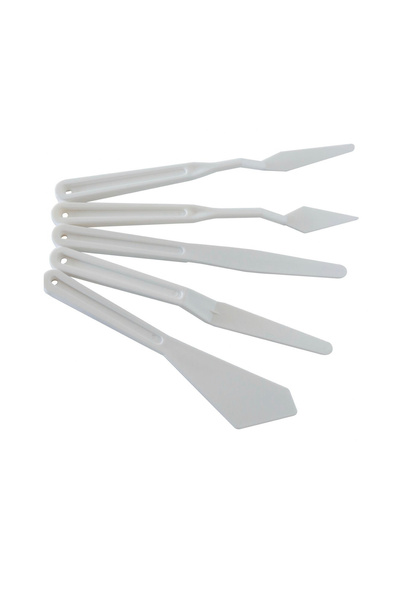 BGA Plastic Spatula Set of 5 Clay Sculpture Ceramic Pie Forming Set