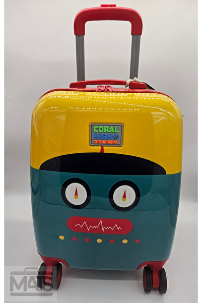 MATS ÇANTA Mats Coral Unisex Robots  Polikarbon Çocuk Valiz