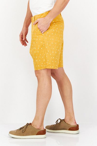 Levi's Men Allover Print Basic Short, Mustard