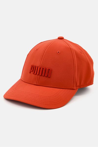 Puma Men Embroidered Logo Stretch Fit Evercat Cap, Dark Red