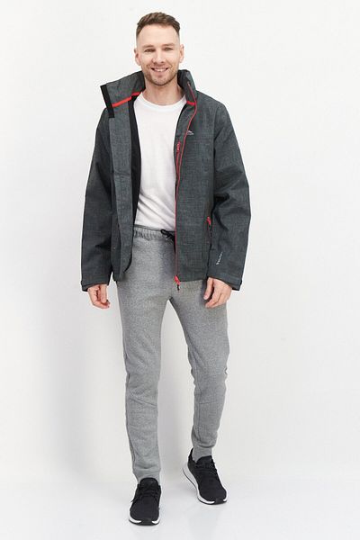 Trespass Men Brand Logo Windbreaker Jacket, Grey