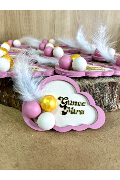 Mr Home 25 Adetli-Bubble Magnet-Ahşap Hediyelik Magnet -Bebek Doğum Hediyelik...