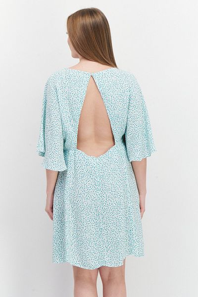 NA-KD Women Floral Print Mini Dress, Green Combo