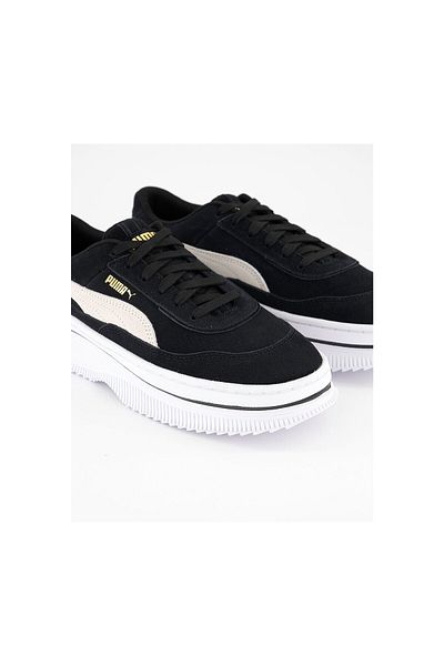 Puma Women Deva Suede Shoes, Black And Marshmallow