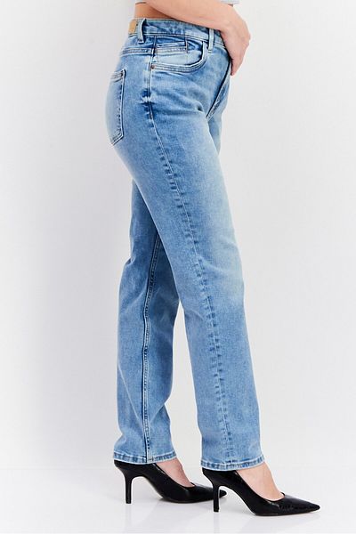 Esprit Women Slim Fit Washed Stretchable Denim Jeans, Blue